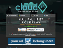 Tablet Screenshot of cloudsixteen.com